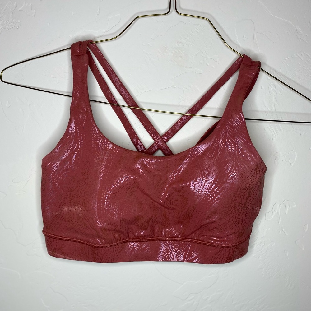 Lululemon Sz 6 Copper Sports Bra